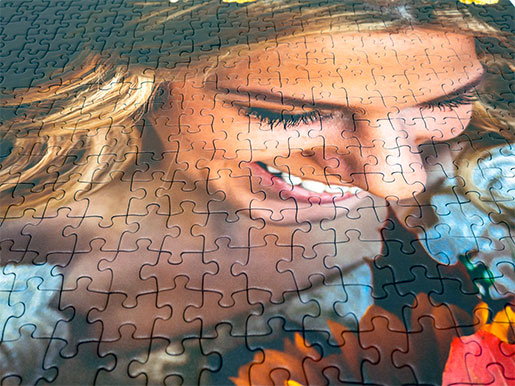 Make puzzle out of shop picture